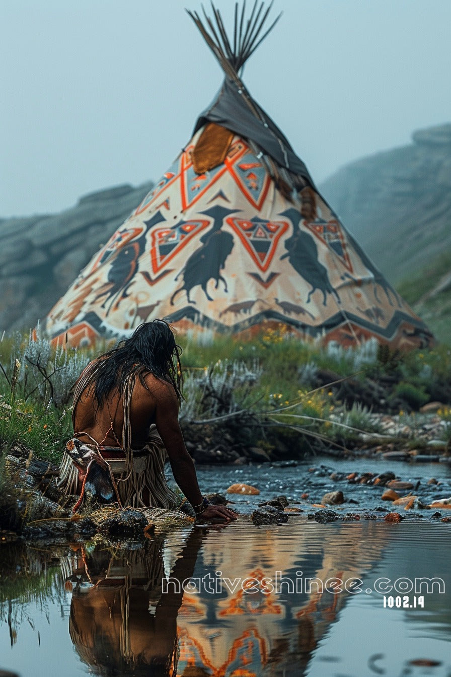 Water Native American Canvas