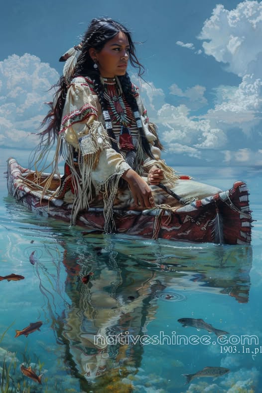 River Native American Canvas
