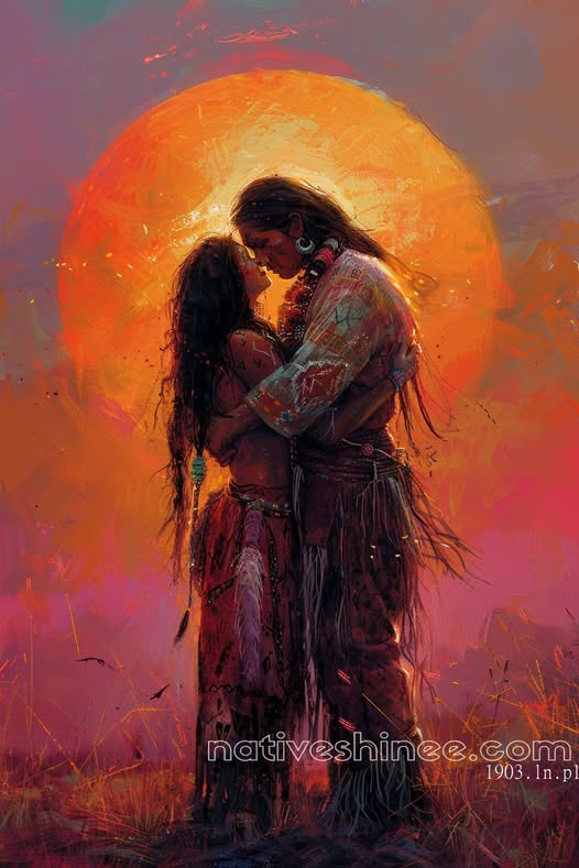 Love and Lover Native American Canvas