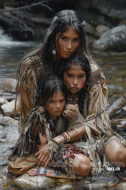 Mother's Love Native American Canvas