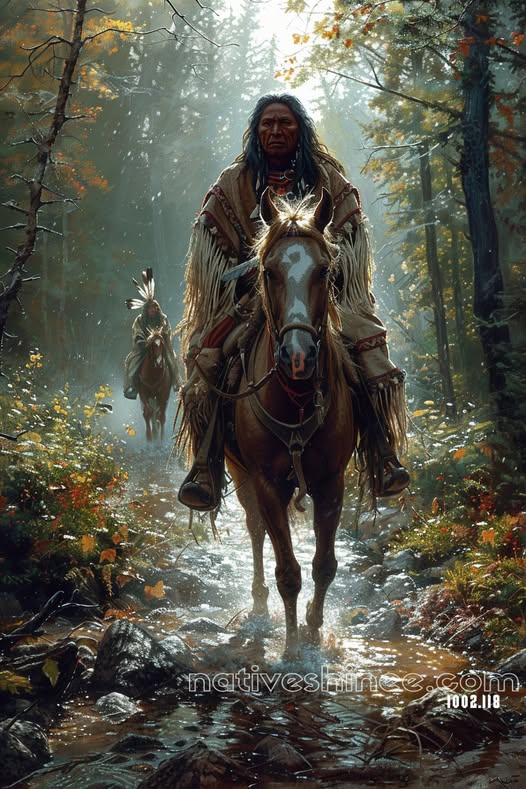 A Warrior's Strength Native American Canvas