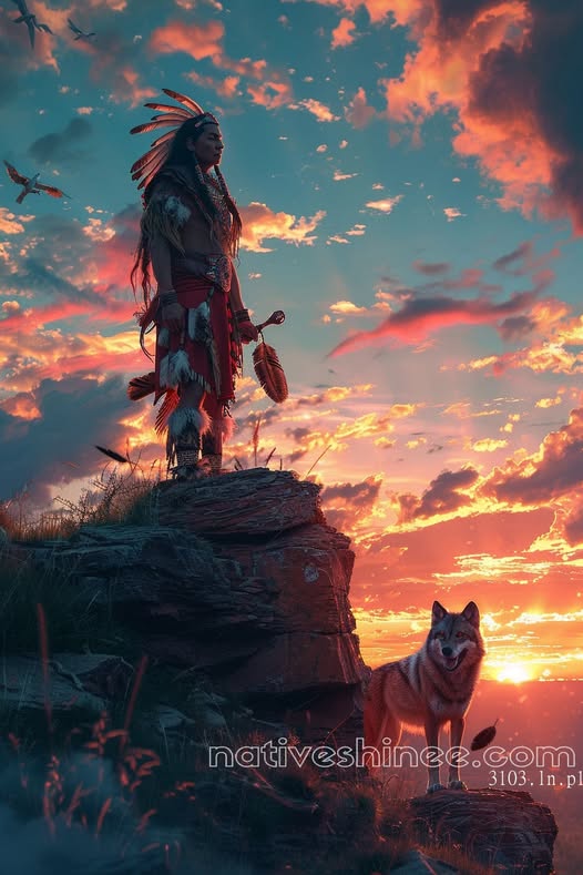 Heart of a Warrior Native American Canvas