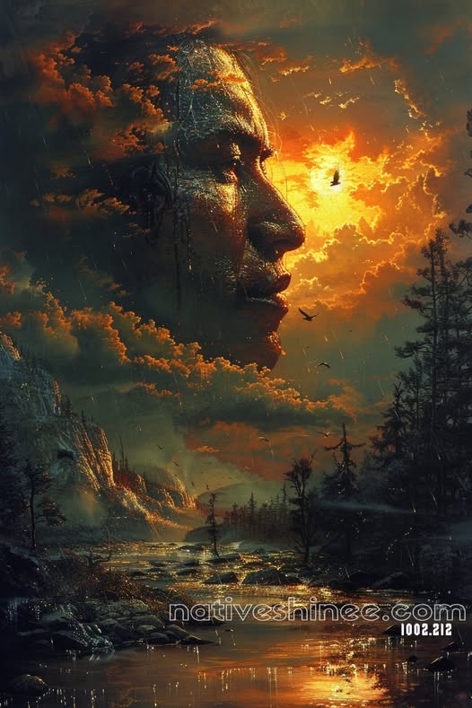 The Circle of Life Native American Canvas