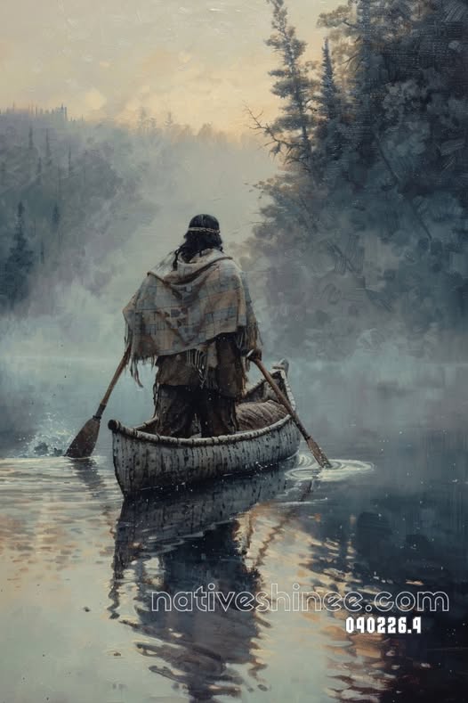 Canoe of the Quiet River Canvas