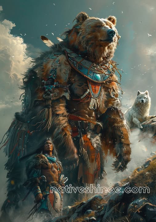 Bear Sentinel Above the Ridge Canvas