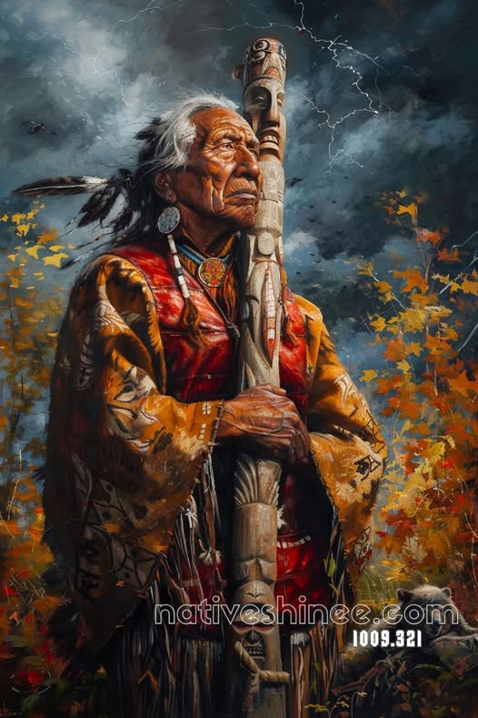 Keeper Beneath the Storm Canvas