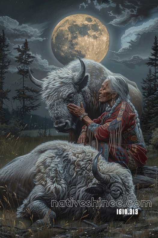 Moon of Ancestral Witness Canvas