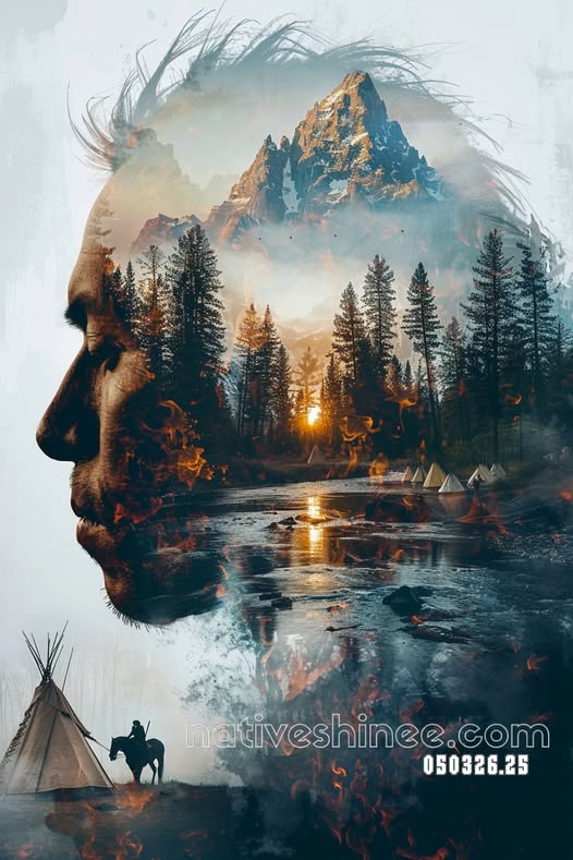 Memory of the Ancestral Mountains Canvas