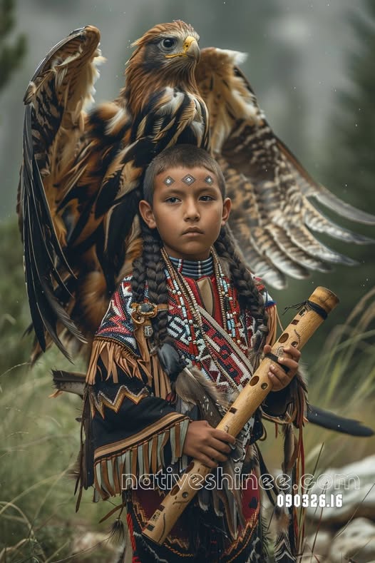 Young Keeper of the Hawk Canvas