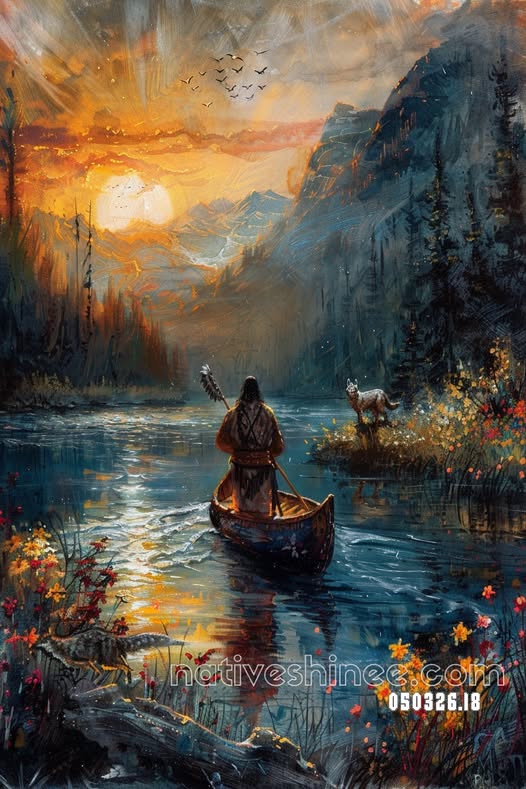 River Passage at First Light Canvas
