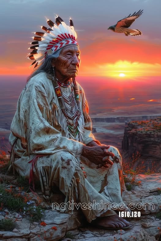 Elder at the Edge of Day Canvas