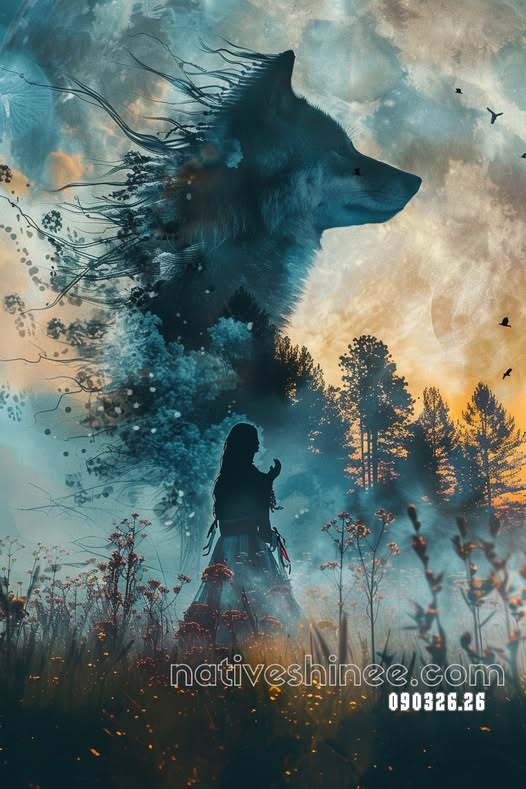 Silent Guardian of the Pines Canvas