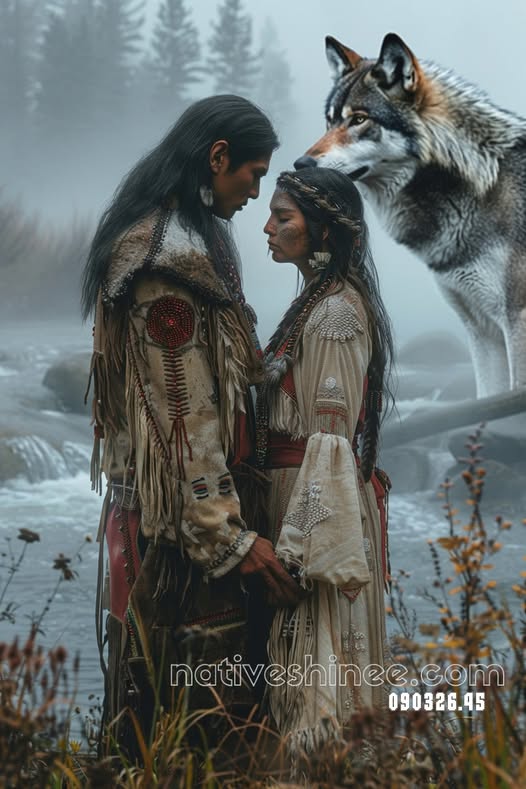 Ancestral Bond in the Mist Canvas