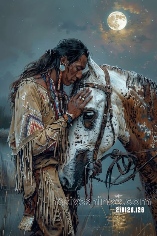 Quiet Bond Under the Moon Canvas