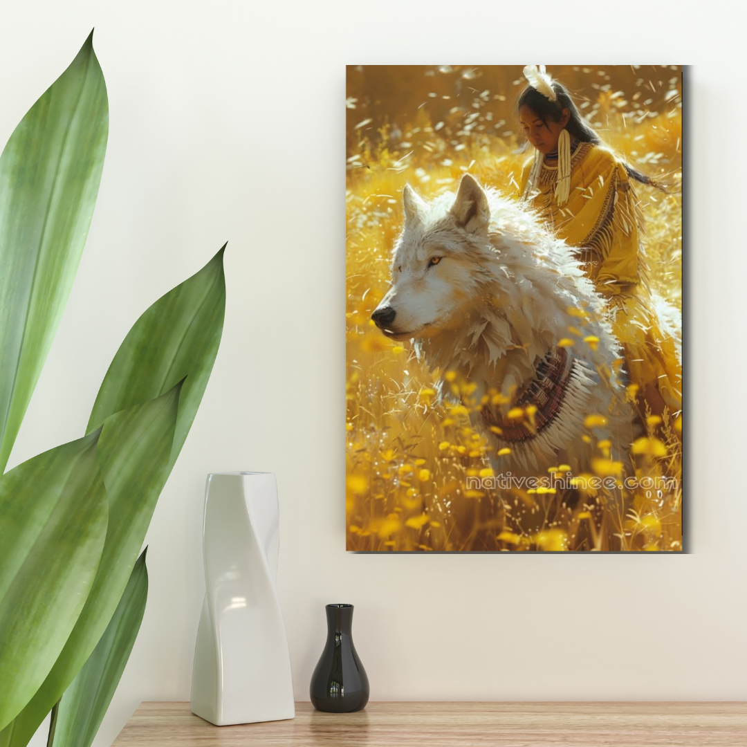 Guardian of the Golden Fields Native American Canvas – NativeShinee