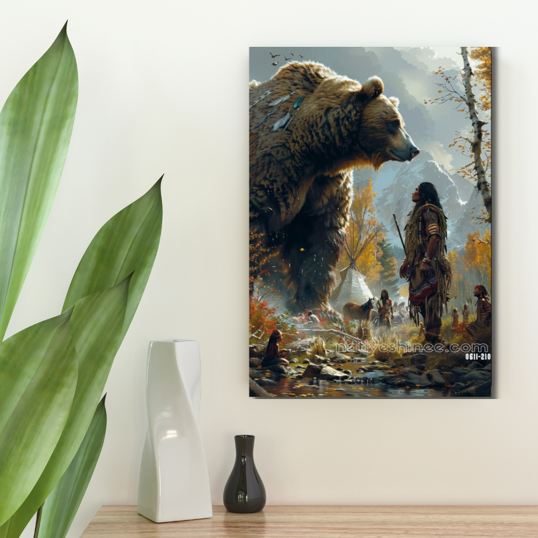Guardian of the Valley Native American Canvas – NativeShinee