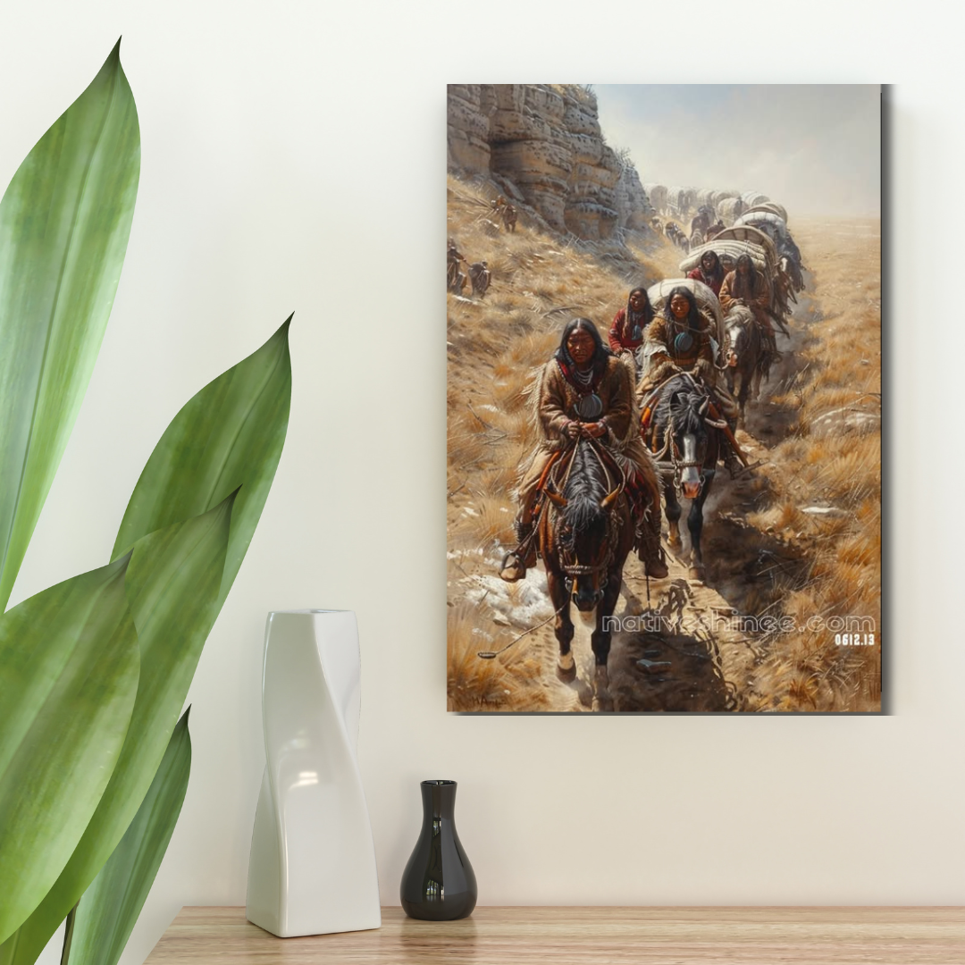 The Journey of Honor Native American Canvas – NativeShinee