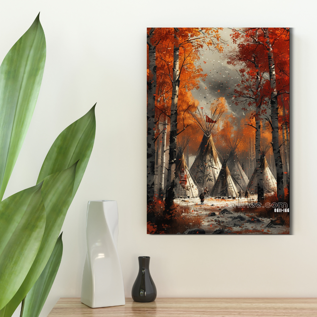 Path of Shadows Native American Canvas