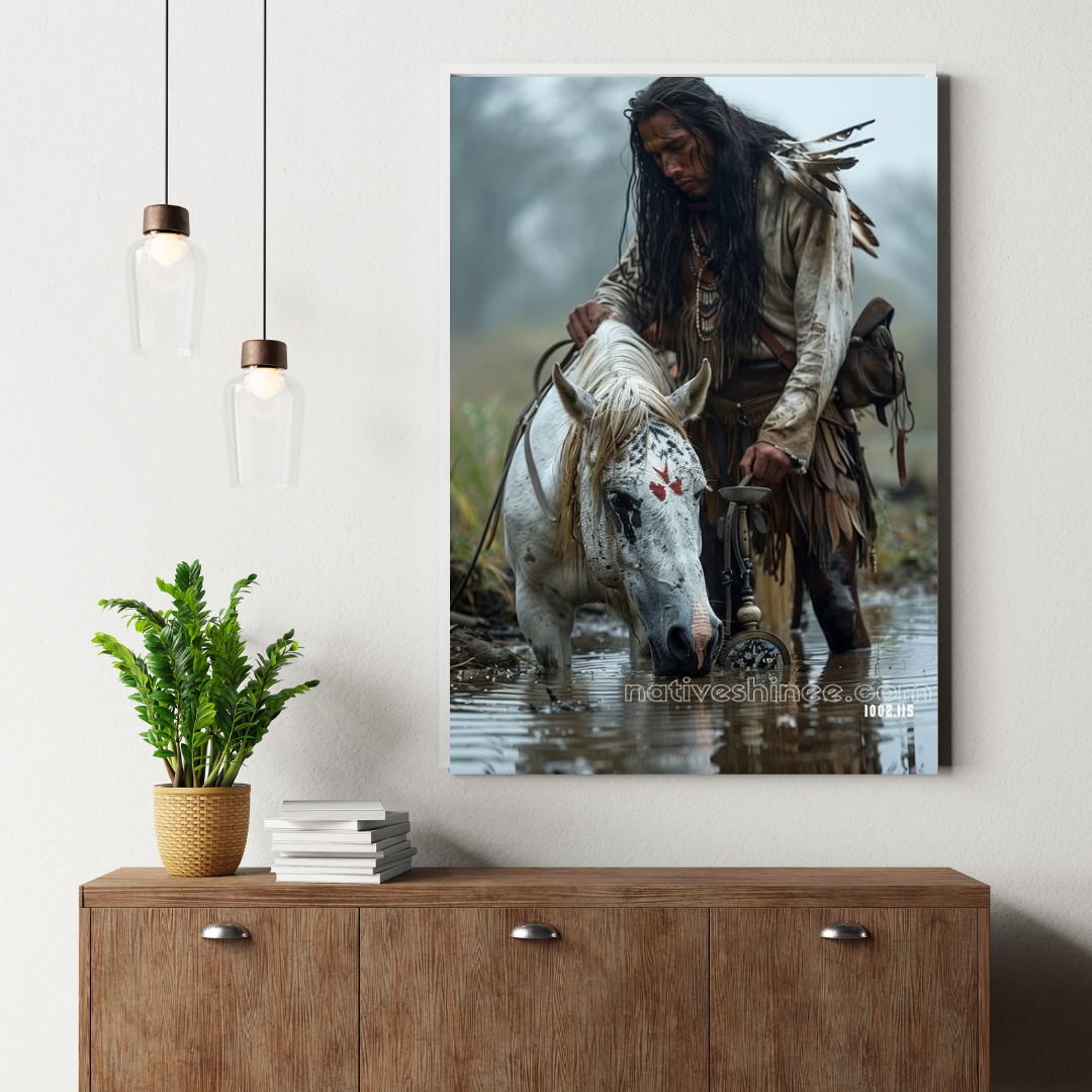 The Earth Native American Canvas