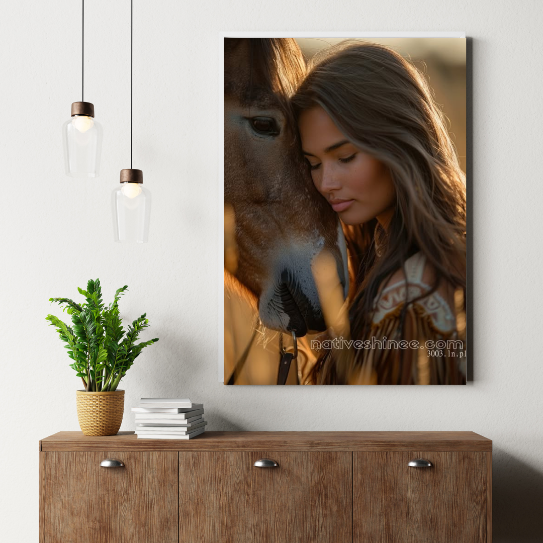 Graceful Mischief: Native American Canvas