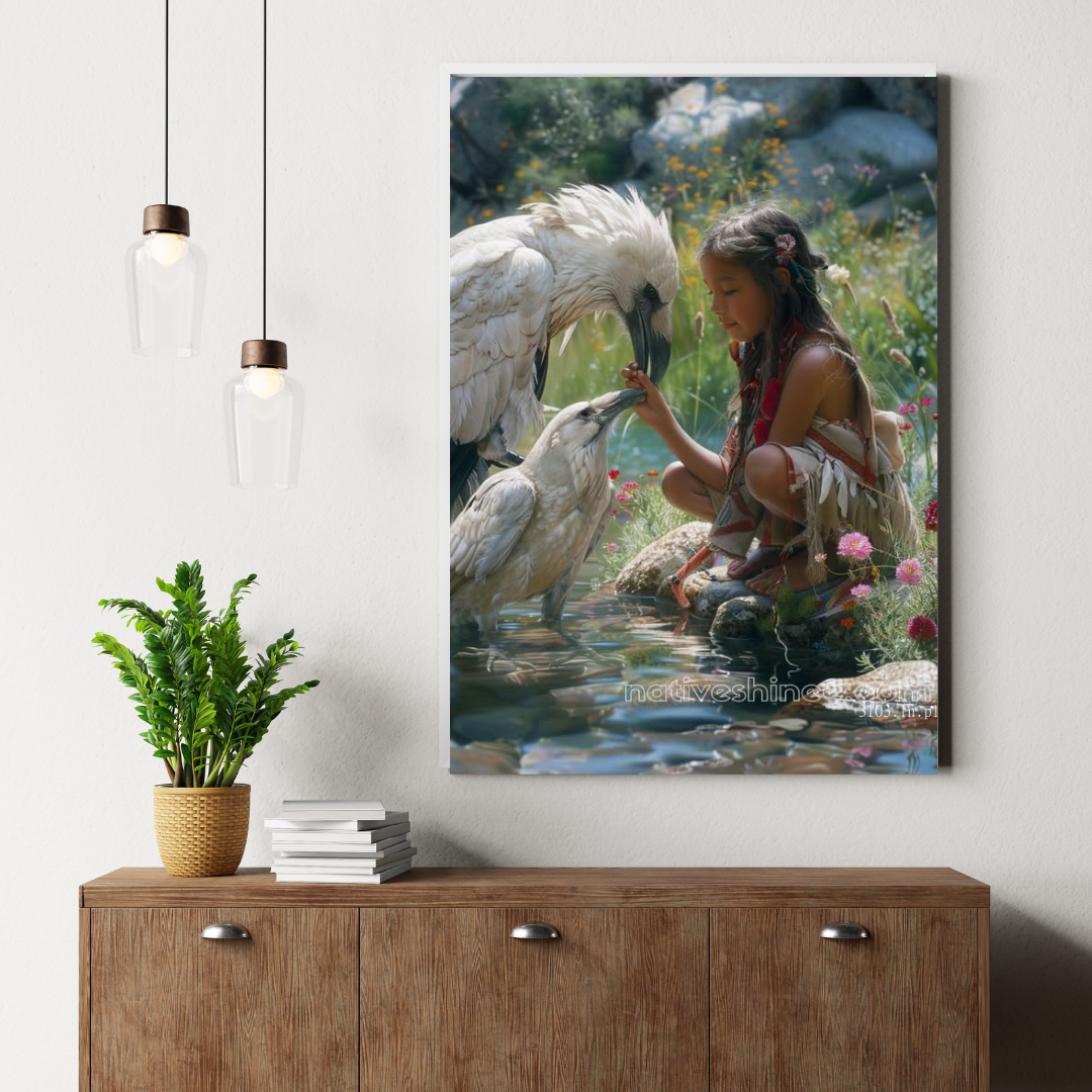 Life's First Light Native American Canvas