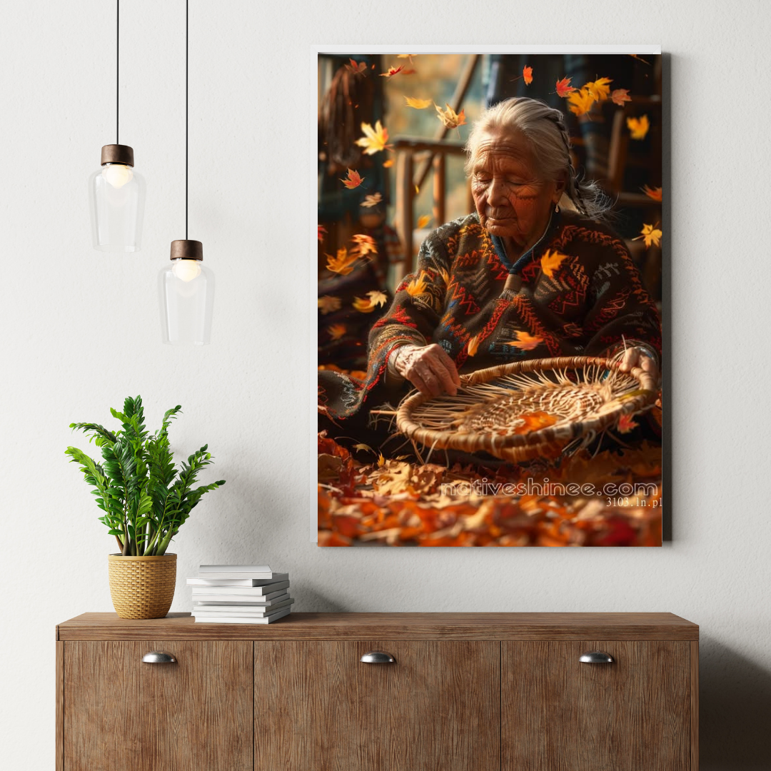 Mother Earth's Embrace Native American Canvas