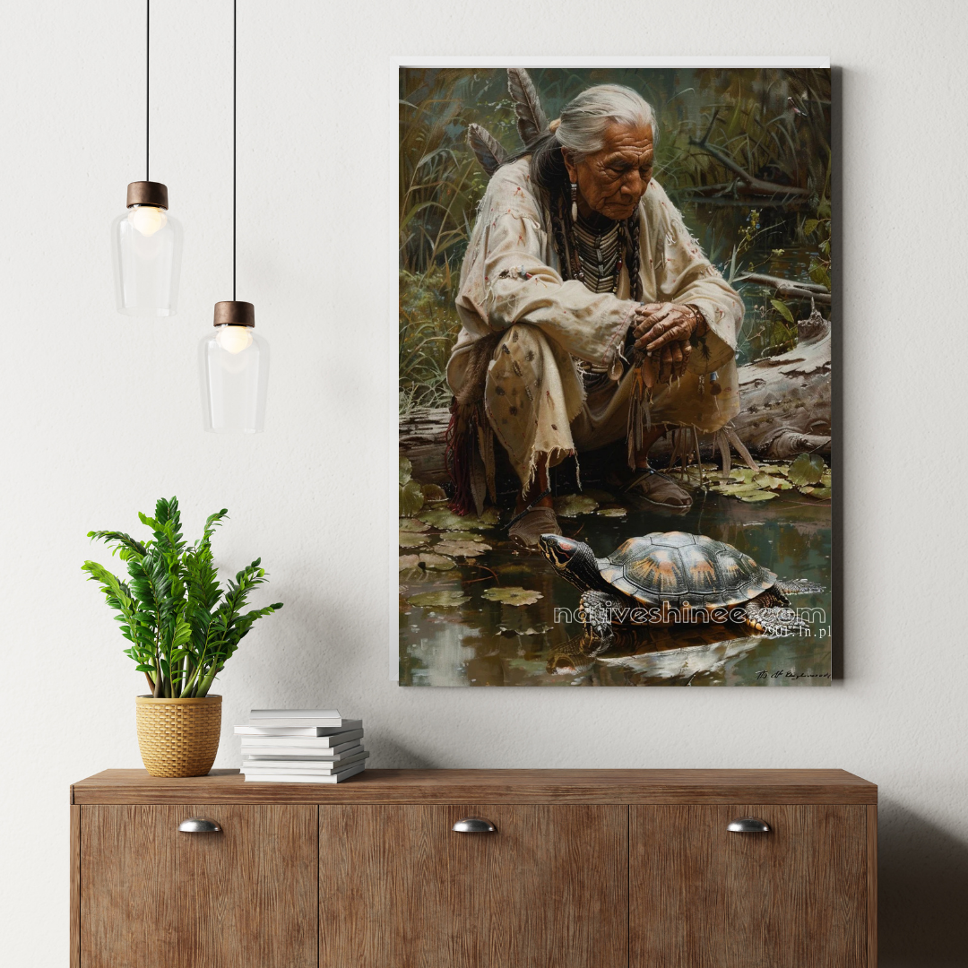 Deep Thoughts Native American Canvas
