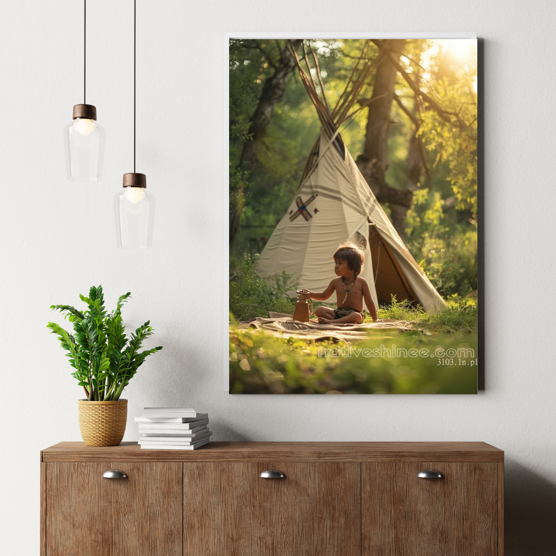 Slow Time, Swift Time Native American Canvas