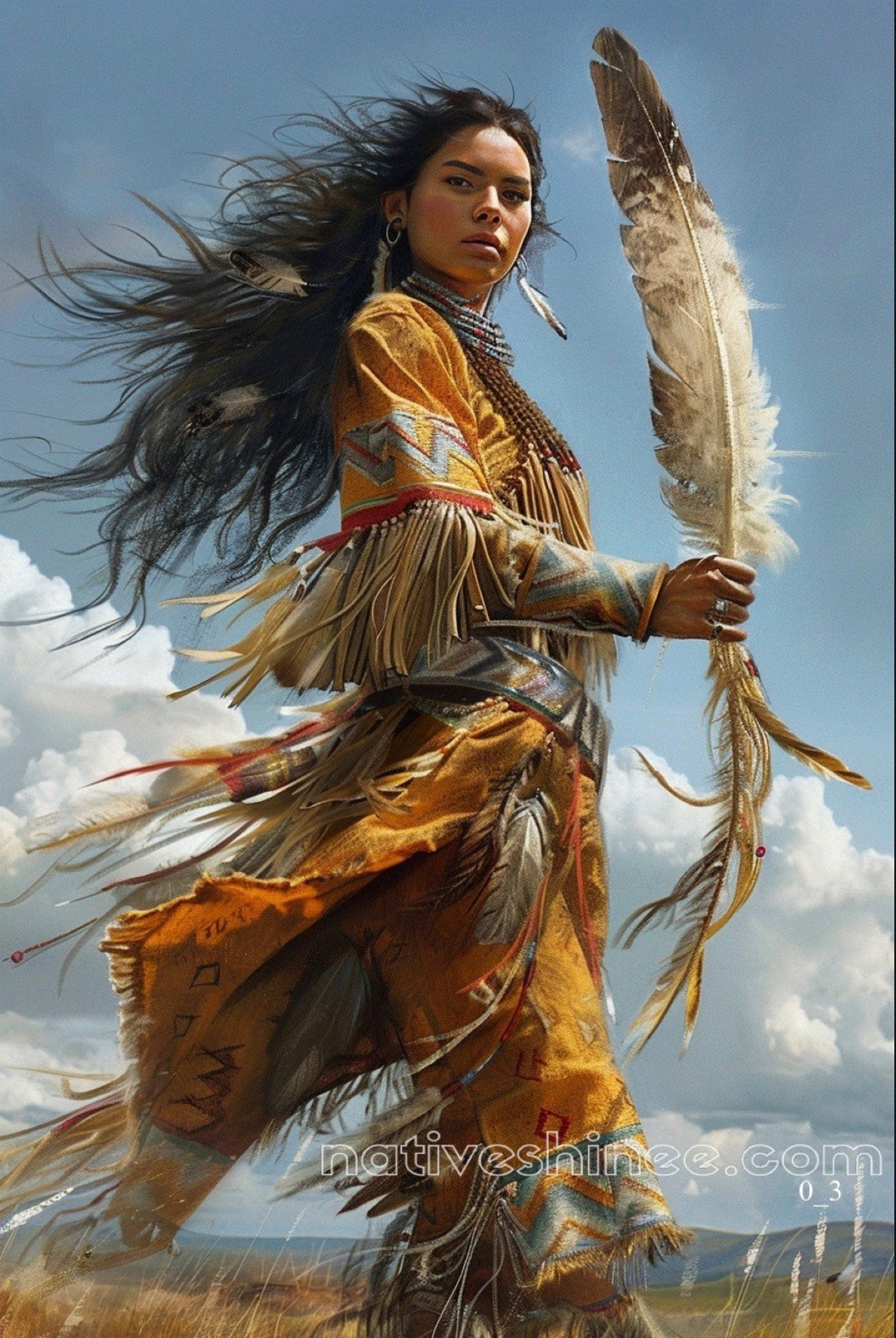 Spirit of the Winds Native American Canvas