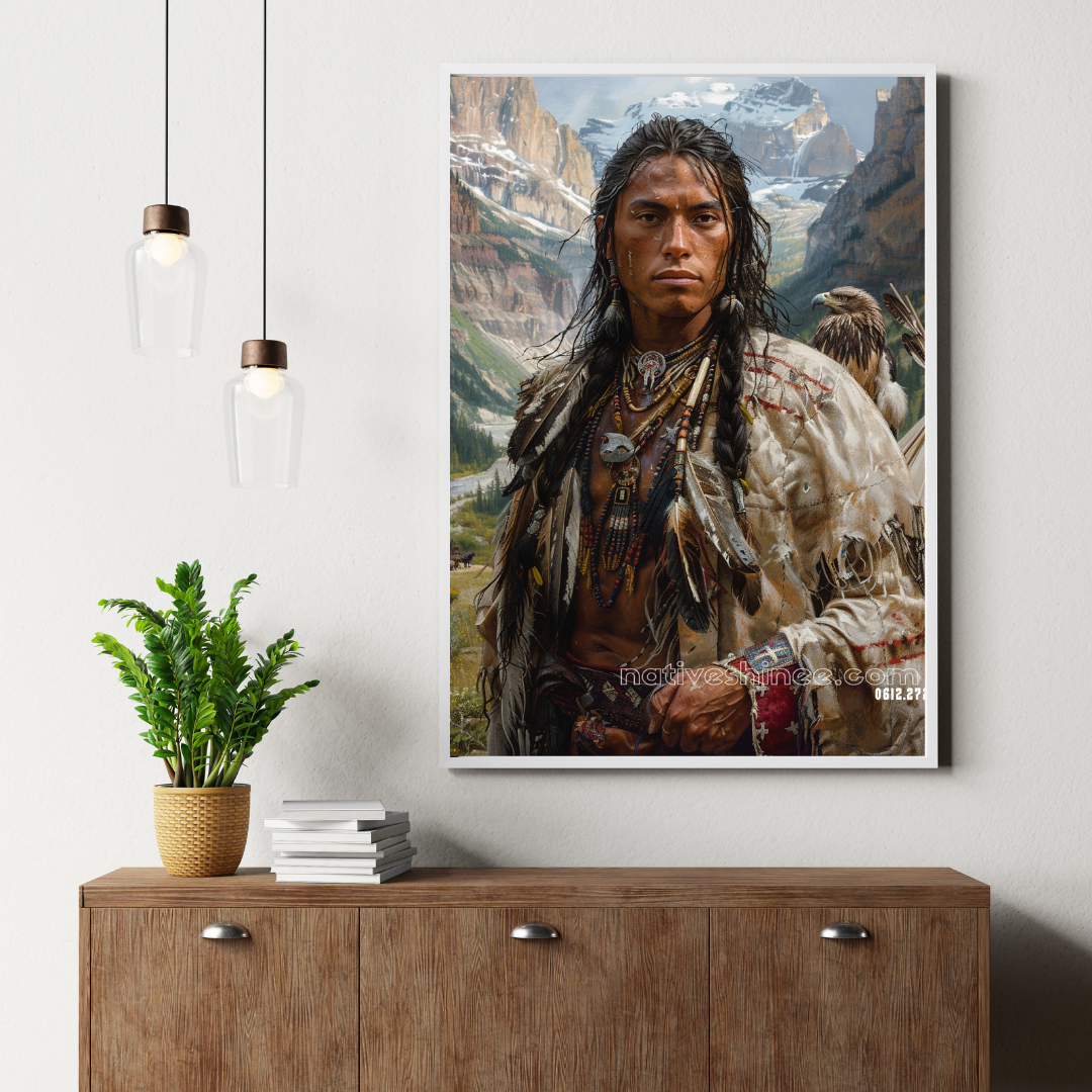 Eagle Warrior Spirit Native American Canvas