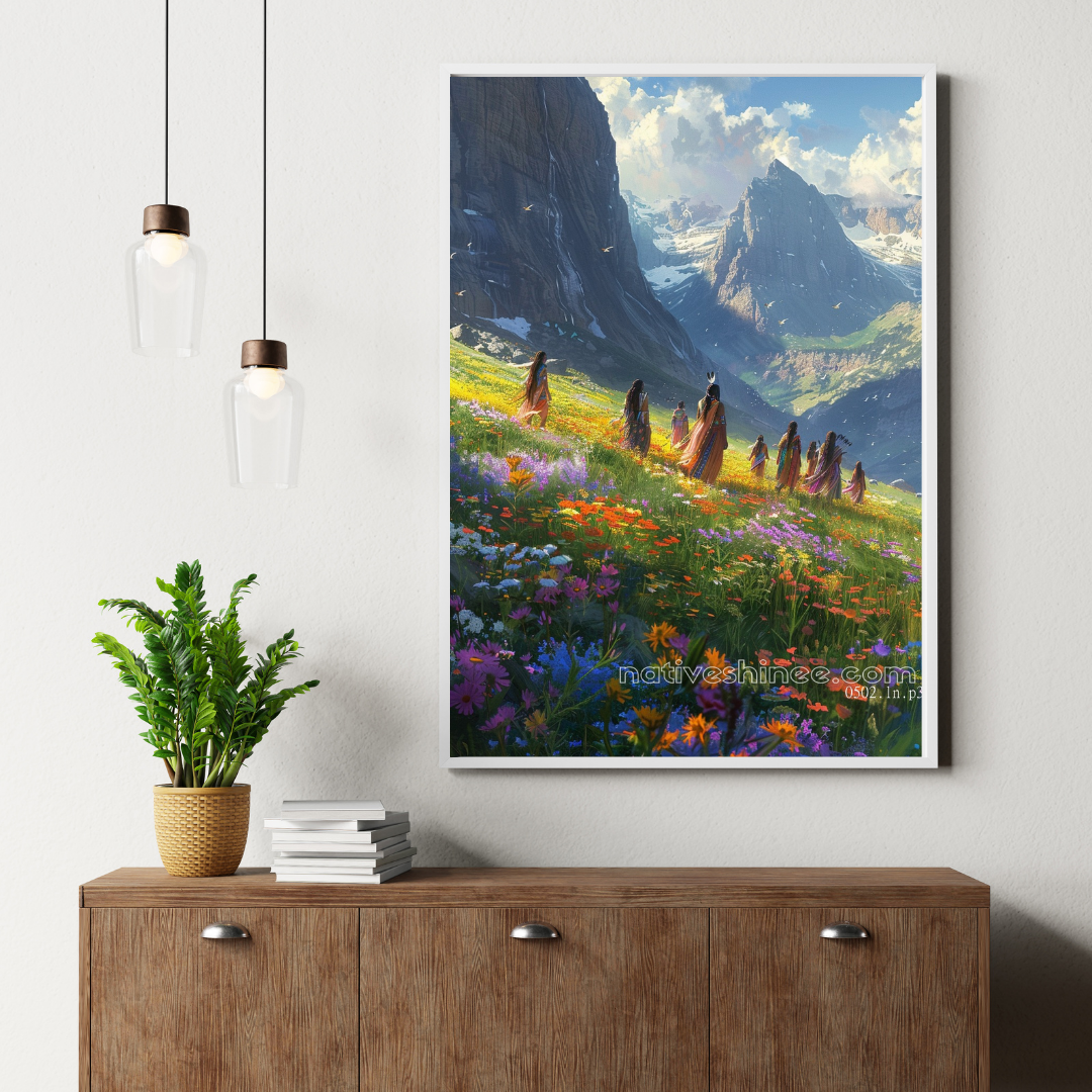 Walking Among the Spirits Native American Canvas