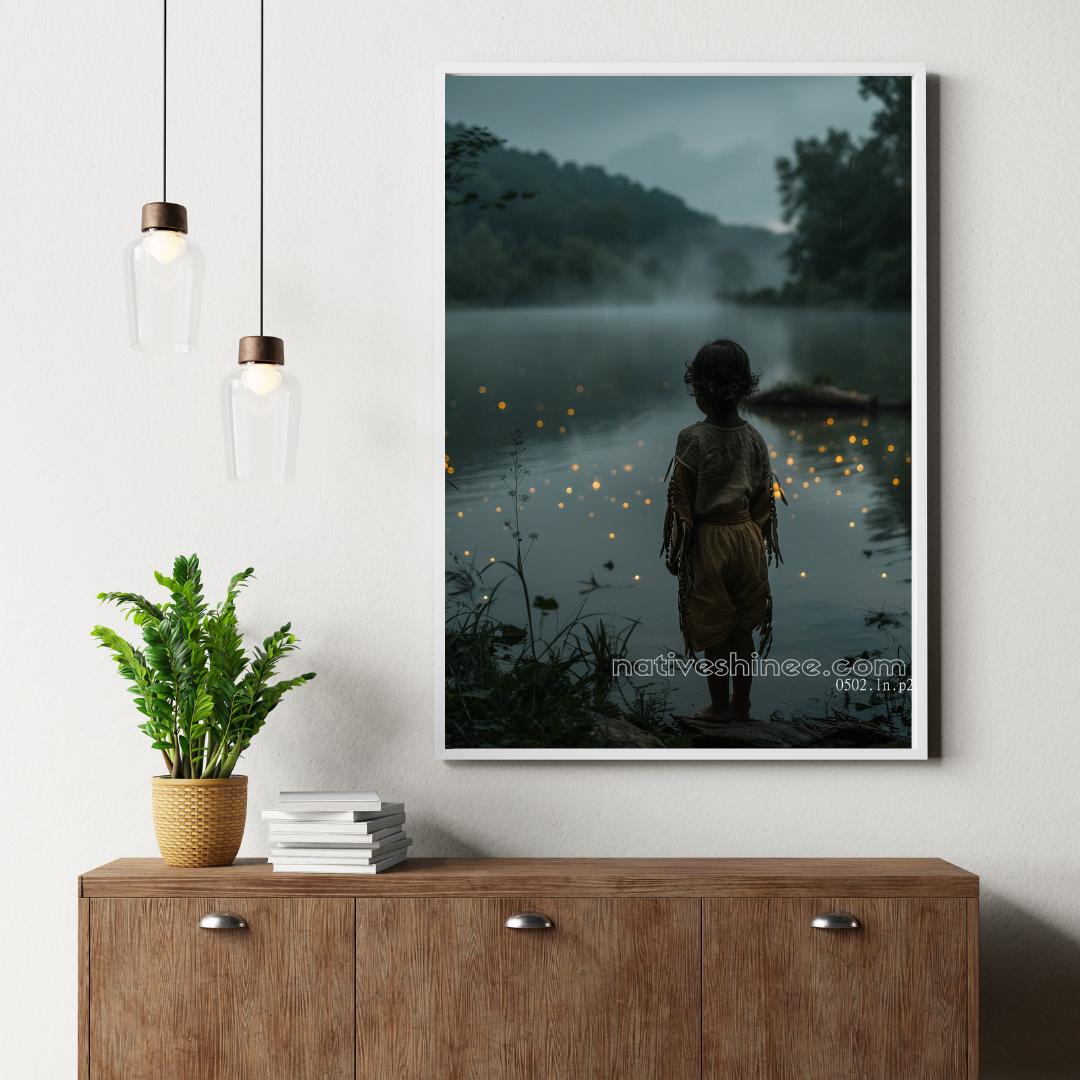Child of the River Native American Canvas
