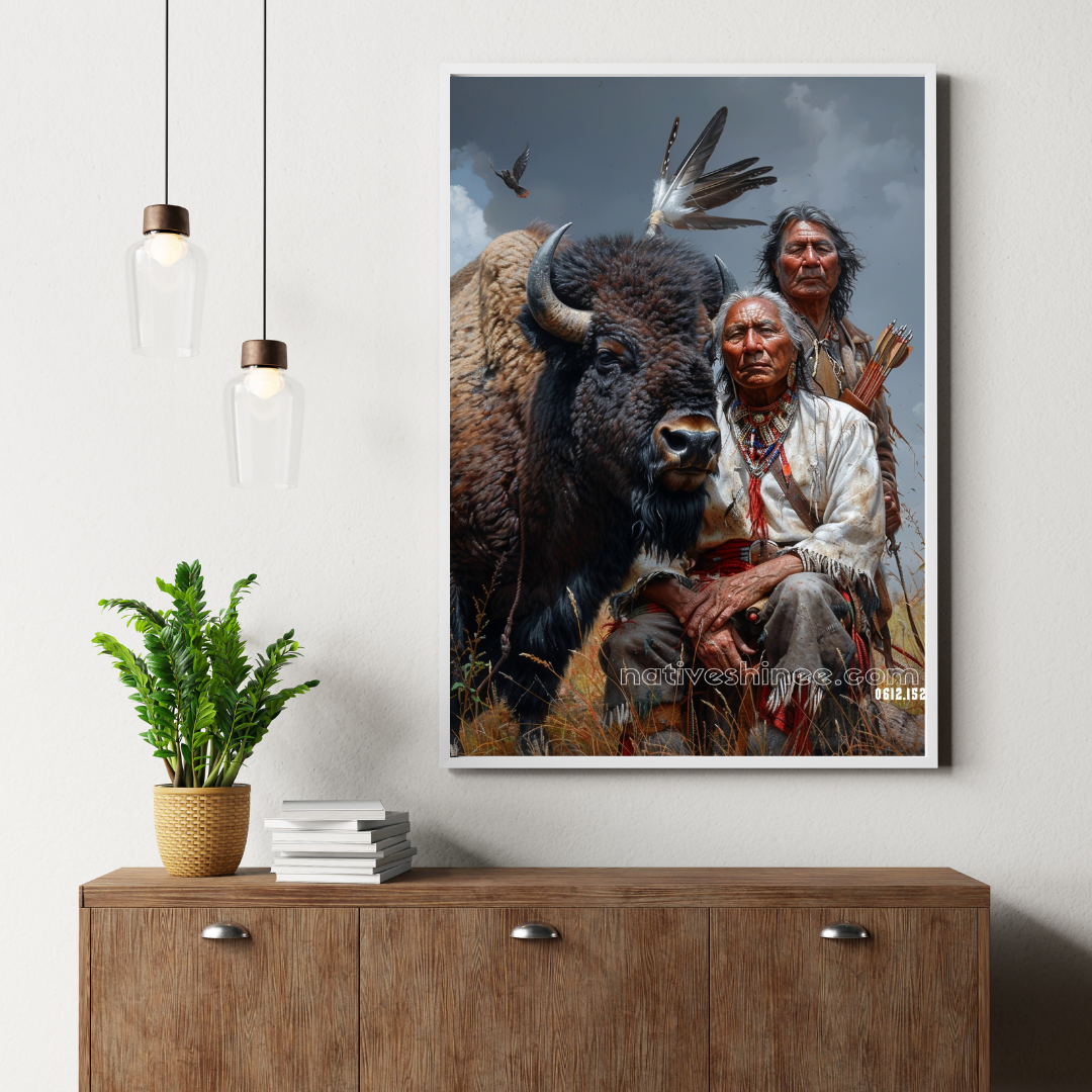 Guardians of the Plains Native American Canvas