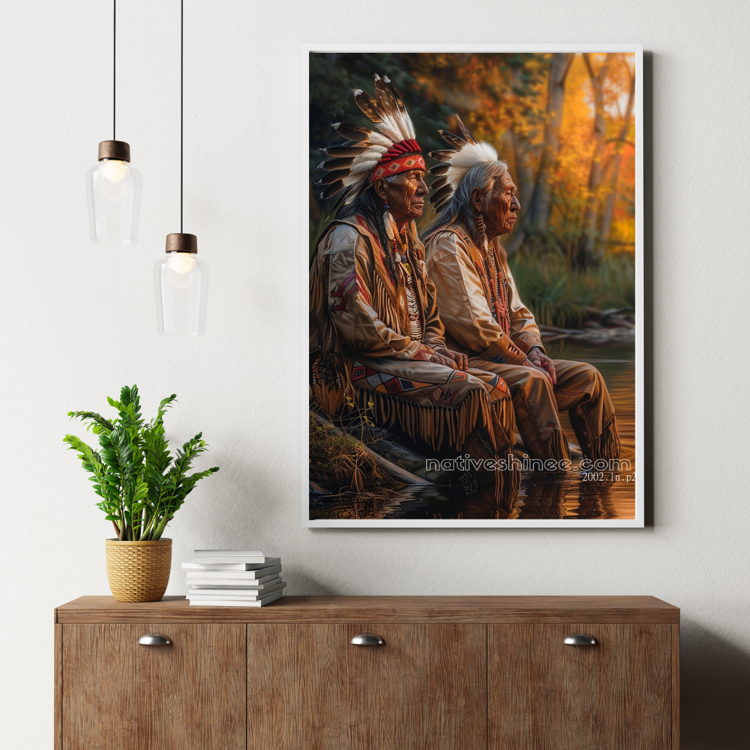 Sacred Reflections Native American Canvas