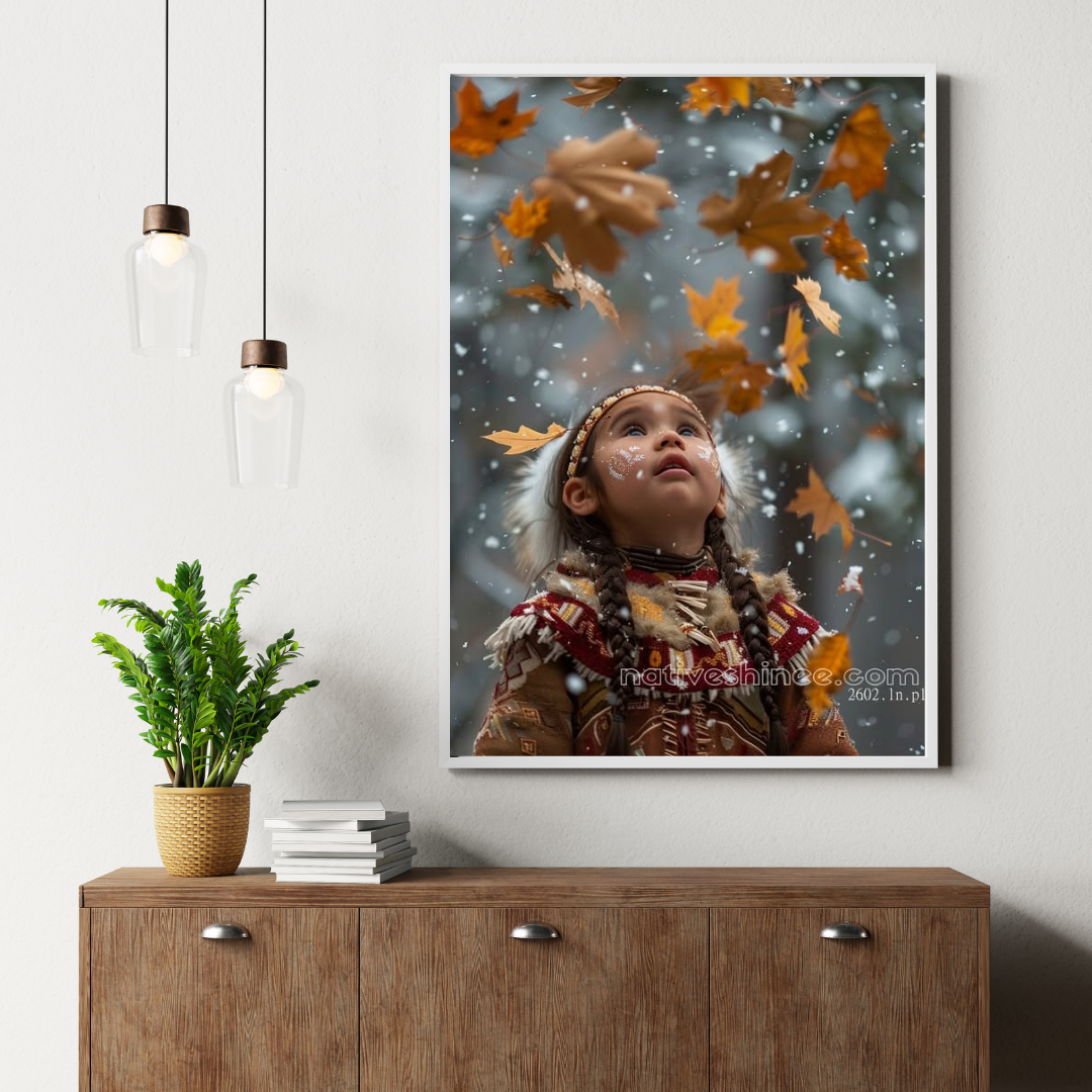 Spirit of the Seasons Native American Canvas