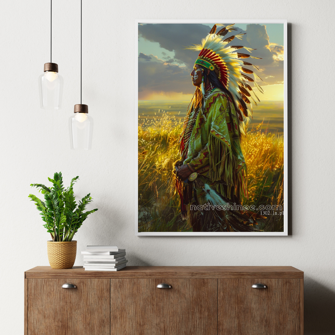 Warrior of the Sun Native American Canvas