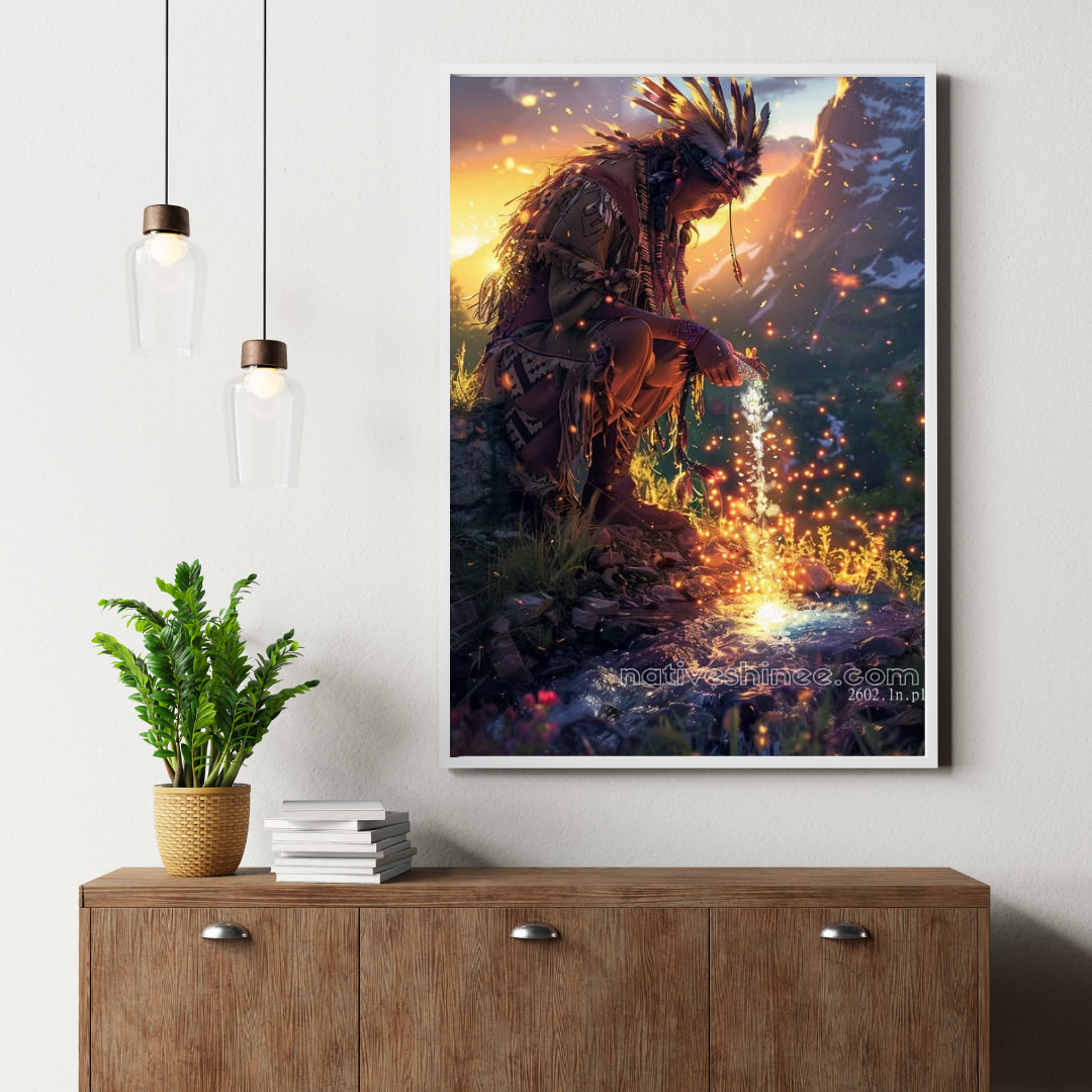 Sacred Waters Native American Canvas