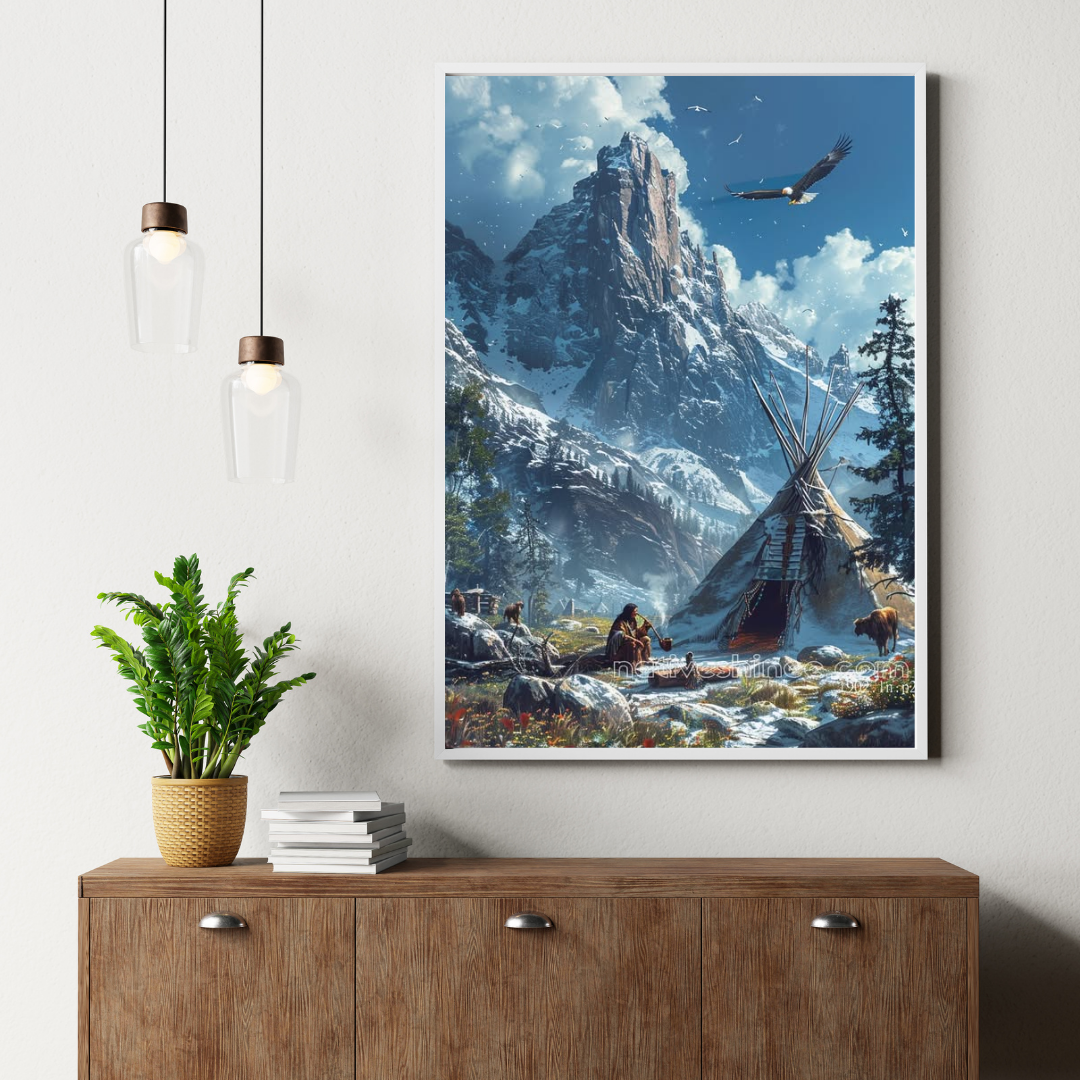 Mountain Spirit Native American Canvas