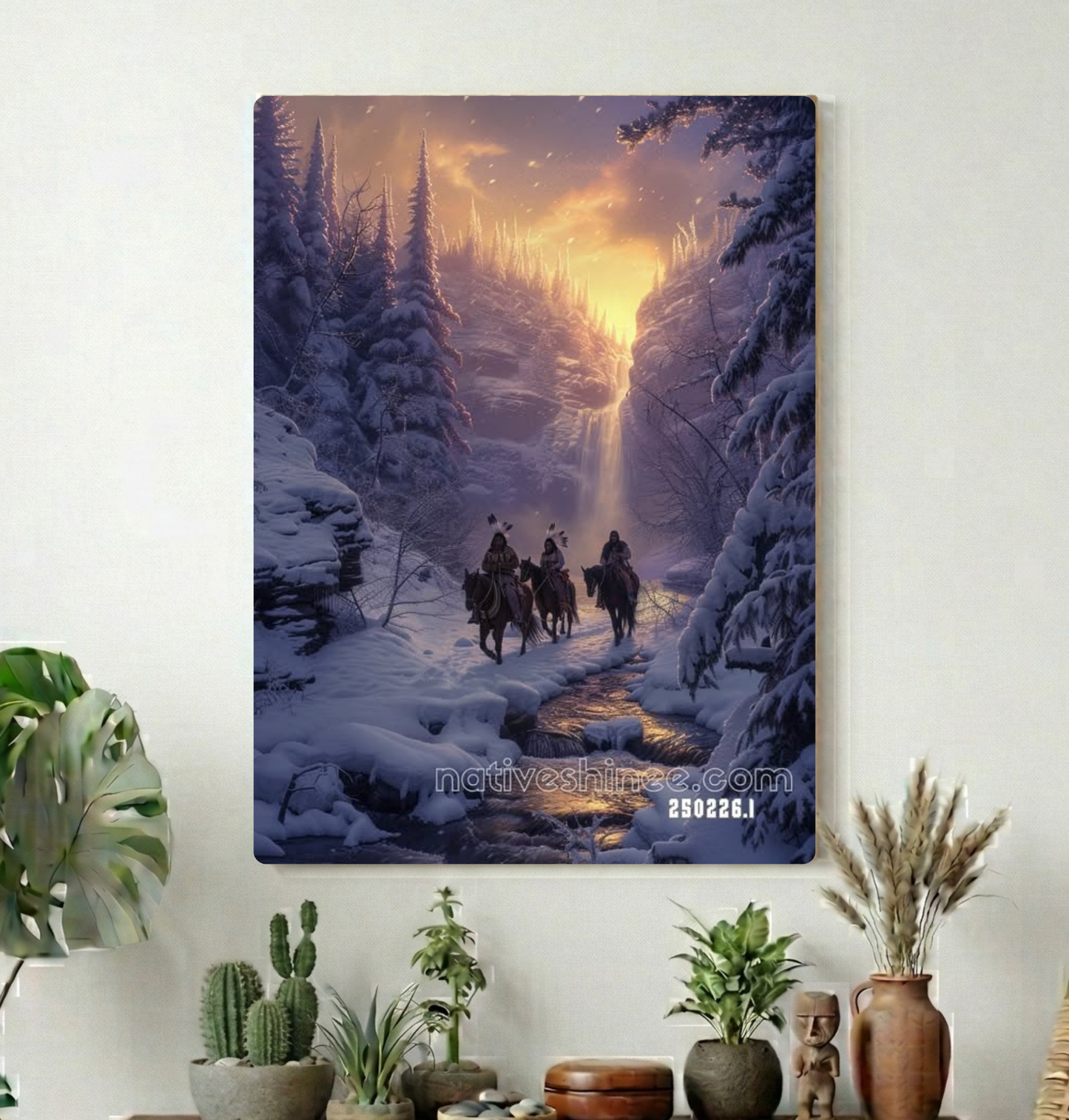 Winter Passage Riders Canvas