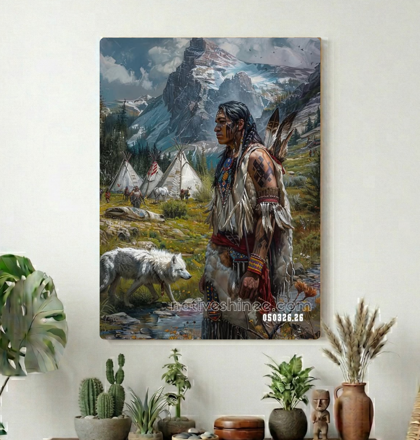Watcher of the Mountain Camp Canvas