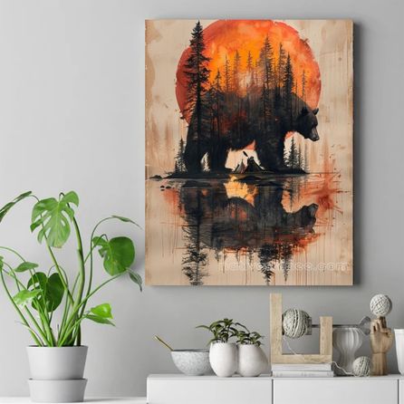 Guardians of the Wilderness Native American Canvas VA