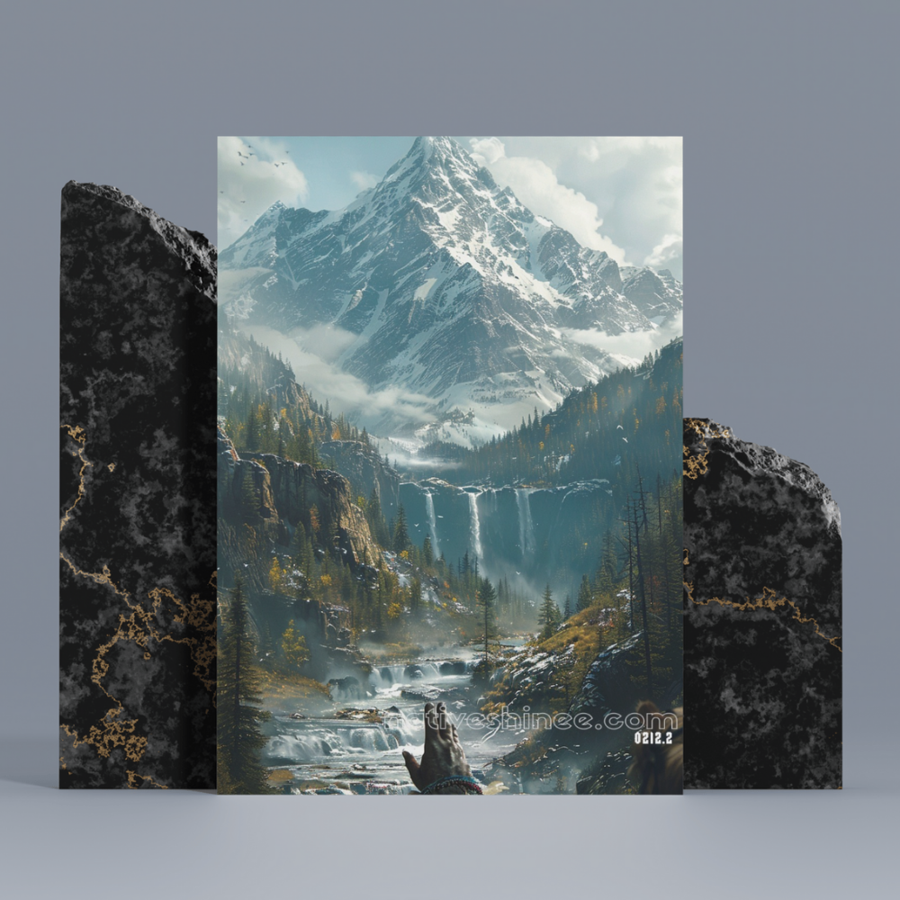 Whisper of the Sacred Falls Native American Canvas