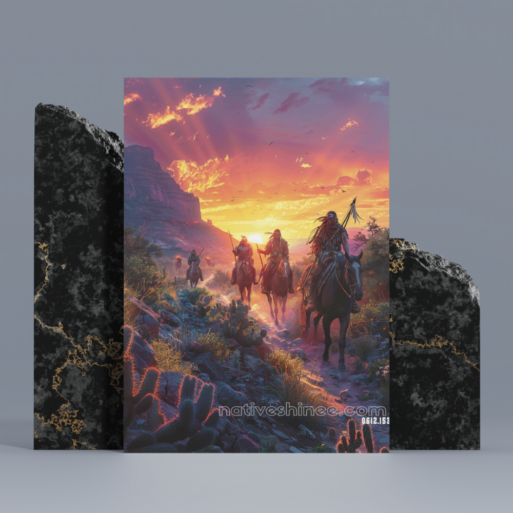 A Journey Across Time Native American Canvas – NativeShinee