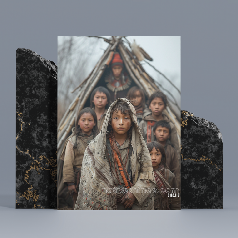 Children of the Land Native American Canvas – NativeShinee