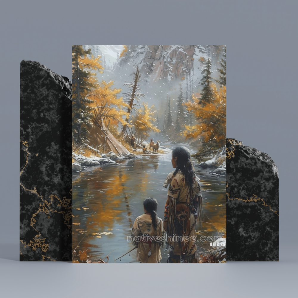 A Bond in Time Native American Canvas