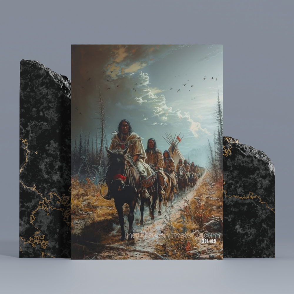 The Journey of Resilience Native American Canvas – NativeShinee