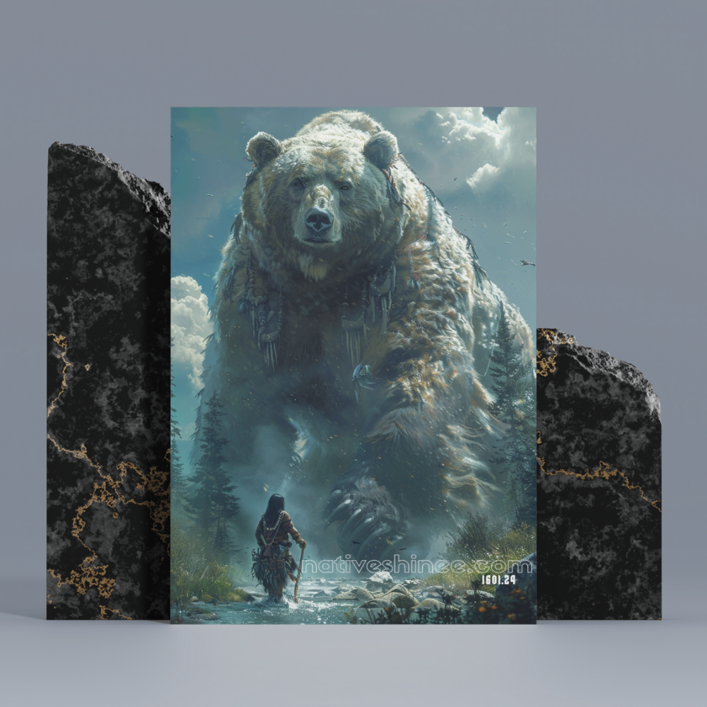 The Spirit of the Bear Native American Canvas – NativeShinee