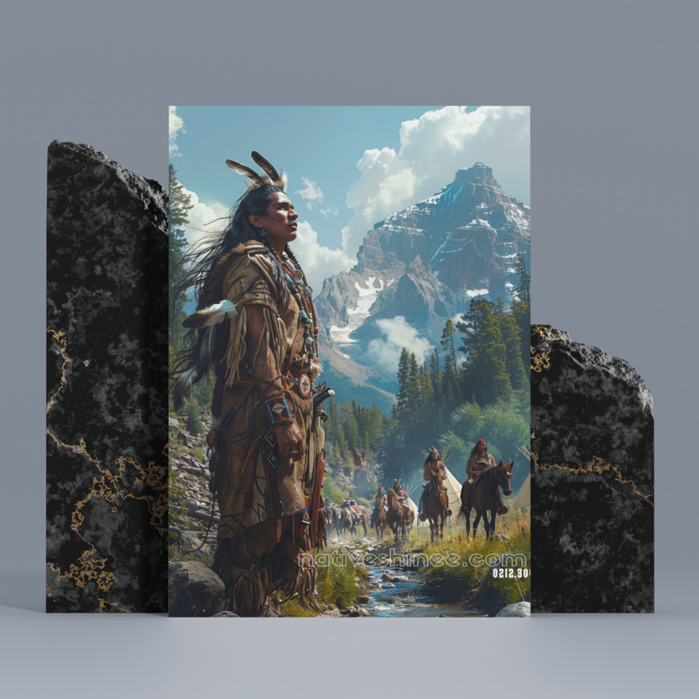 Mountain Spirit Journey Native American Canvas