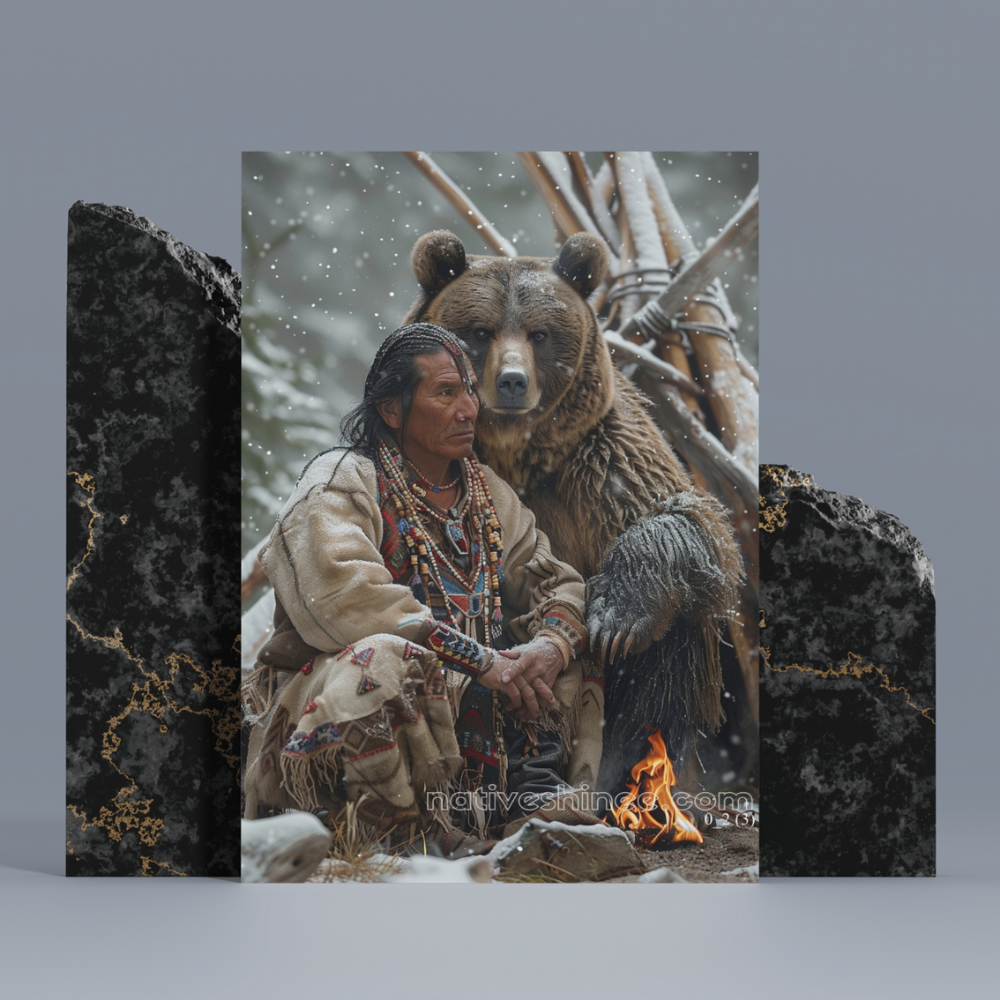 The Bear's Protector – Native American Canvas