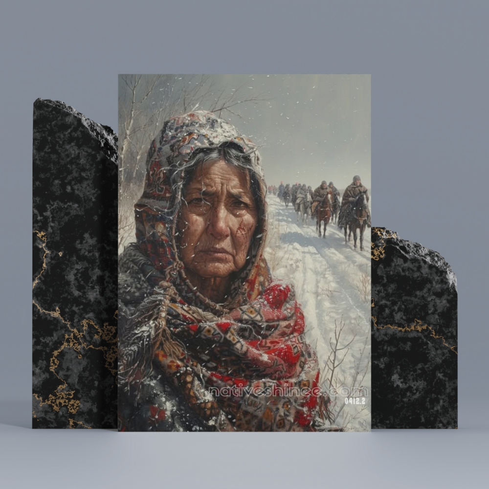 The Journey of Resilience Native American Canvas